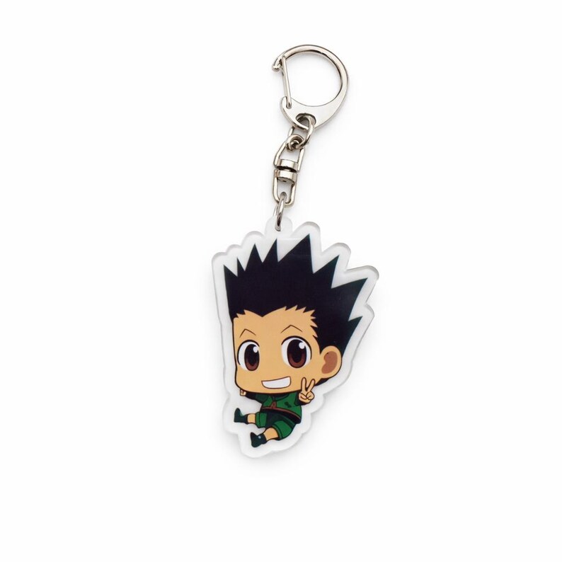 Gon Freecss Keychain | Hunter X Hunter Acrylic Charm | Anime Chibi ...