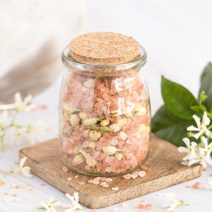 DOSTATNI 1000ML/33OZ Glass Bath Salt jar With Scoop Bath Salt