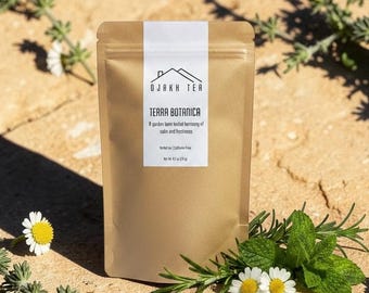 Terra Botanica Loose Leaf Herbal Tea | Chamomile Mint Tea | Caffeine Free Tea | Spearmint Peppermint Thyme Blend