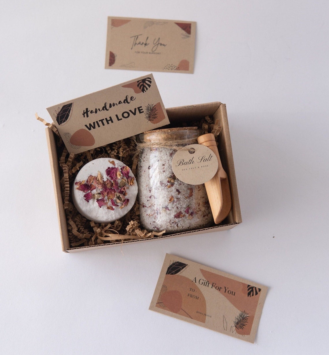 Bath Soak Set, Bath Salts Bath Bomb Gift Set, Christmas Stocking
