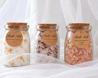 Botanical Bath Salts, Epsom Sea Soak with Floral Essential Oils