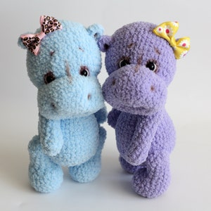 Crochet hippo, Hippo toy, Hippo doll, Hippo, Cute Hippo, Amigurumi Hippo plush Hippo crochet Stuffed Hippopotamus