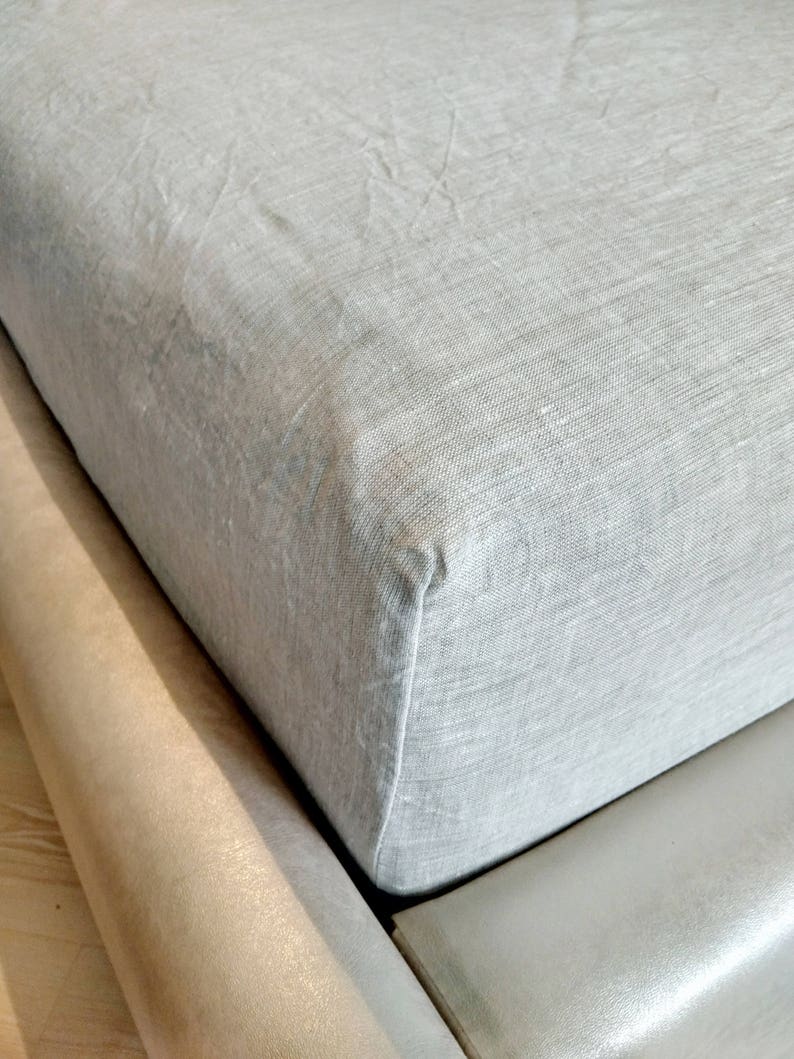 Linen Fitted Sheet Linen Sheets Bed Sheets Queen Fitted Etsy