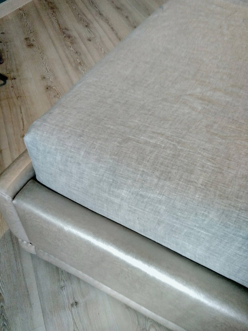 Linen Fitted Sheet Linen Sheets Bed Sheets Queen Fitted Etsy