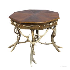 Antique Black Forest Rustic Antler Table ca. 1900