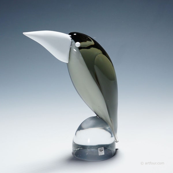 Grosbeak Glass Sculpture by Livio Seguso for Graal Germany ca. 1970s