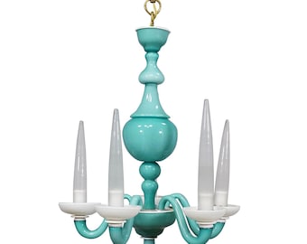 Murano Art Glass Chandelier by Gio Ponti for Venini 1940s