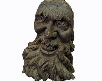 Wooden Carved Black Forest Garden Fountain Water Spout 19th century
