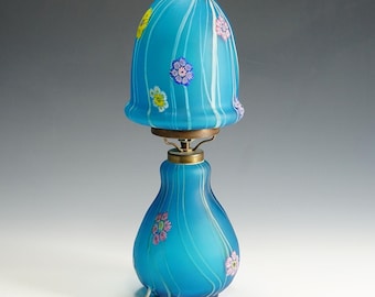 Vintage Fratelli Toso Millefiori Desk Lamp, Murano circa 1950