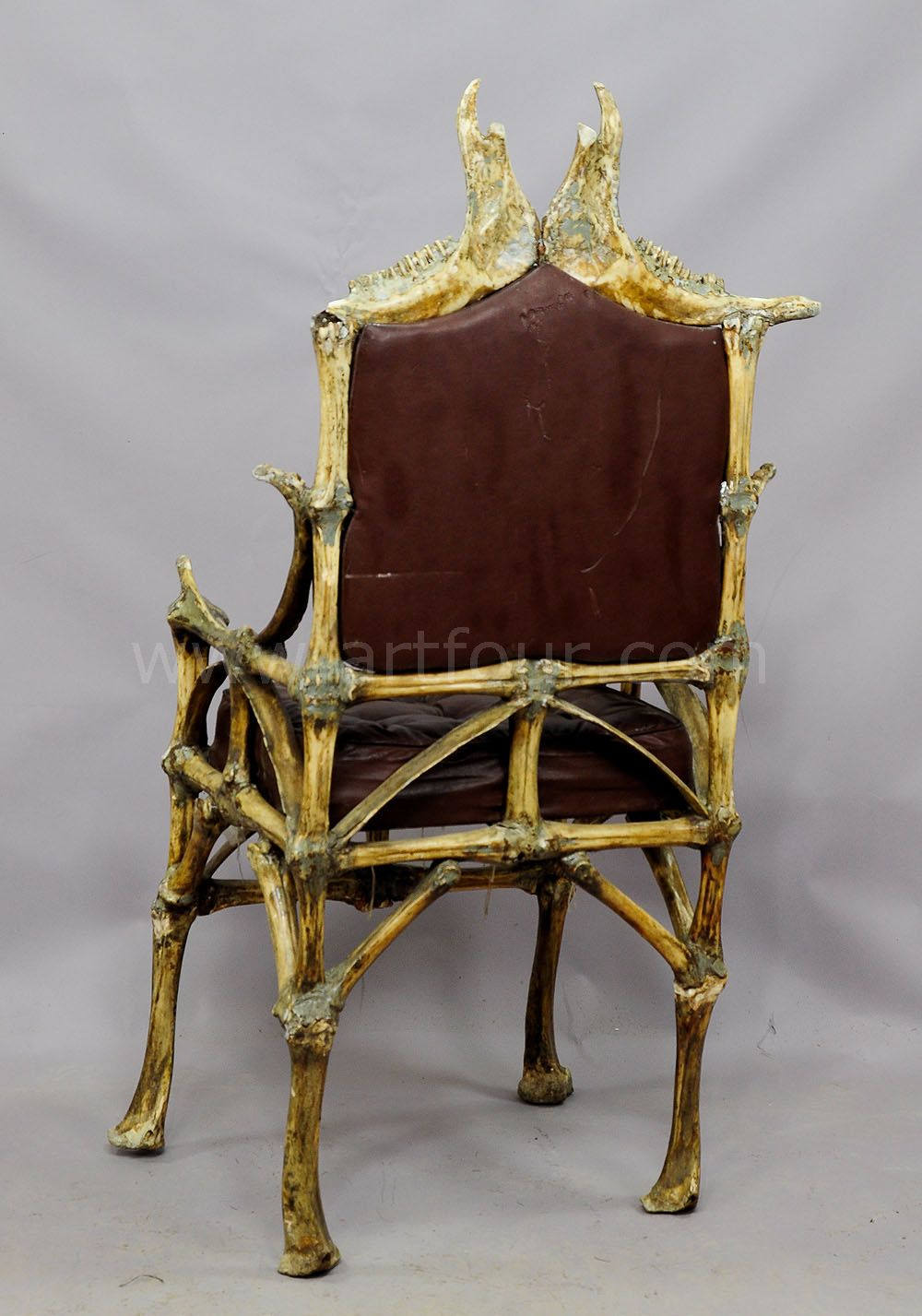 A Large Wacky Bull Bone Throne Chair Ca. 1930 Etsy Australia
