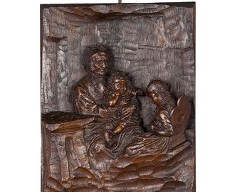 Relief Woodcarving by Hermann Steiner Meran 19th century