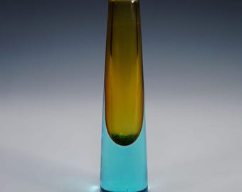 Vintage Murano Sommerso Glass Vase by Salviati & Co. ca. 1960