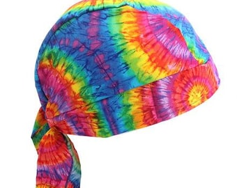 Tie Dye Skull Cap - Etsy