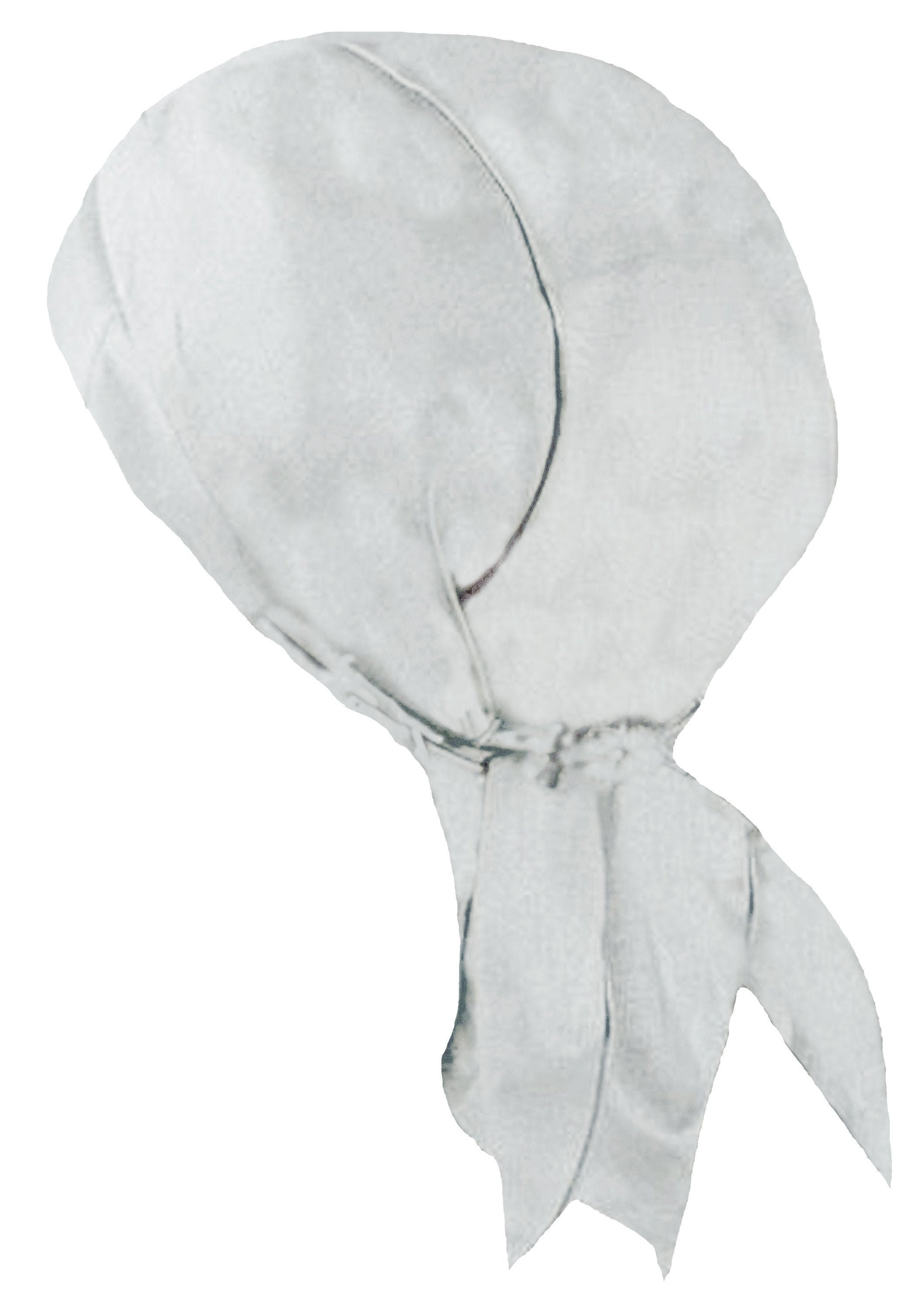 Light Gray Doo Rag With Sweatband Deluxe Du Bandana Motorcycle Etsy Ireland