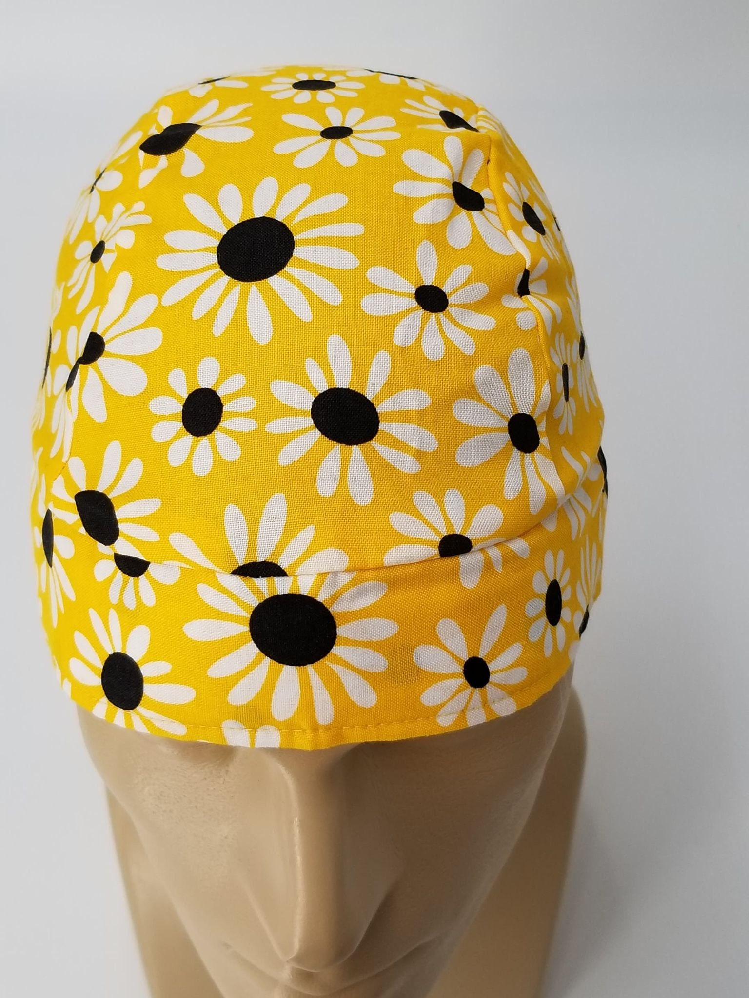 Bandana Dorag Cap Cotton Yoga Black Eyed Susan Flowers Doo Etsy Ireland