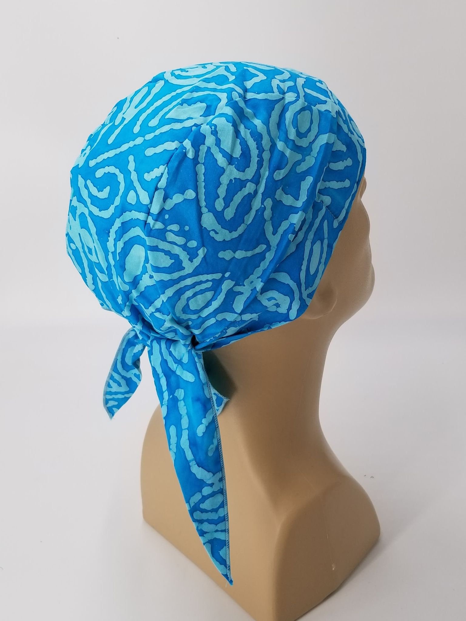 Bandana Dorag Cap Cotton Yoga Beach And Light Blue Doo Rag Etsy Ireland