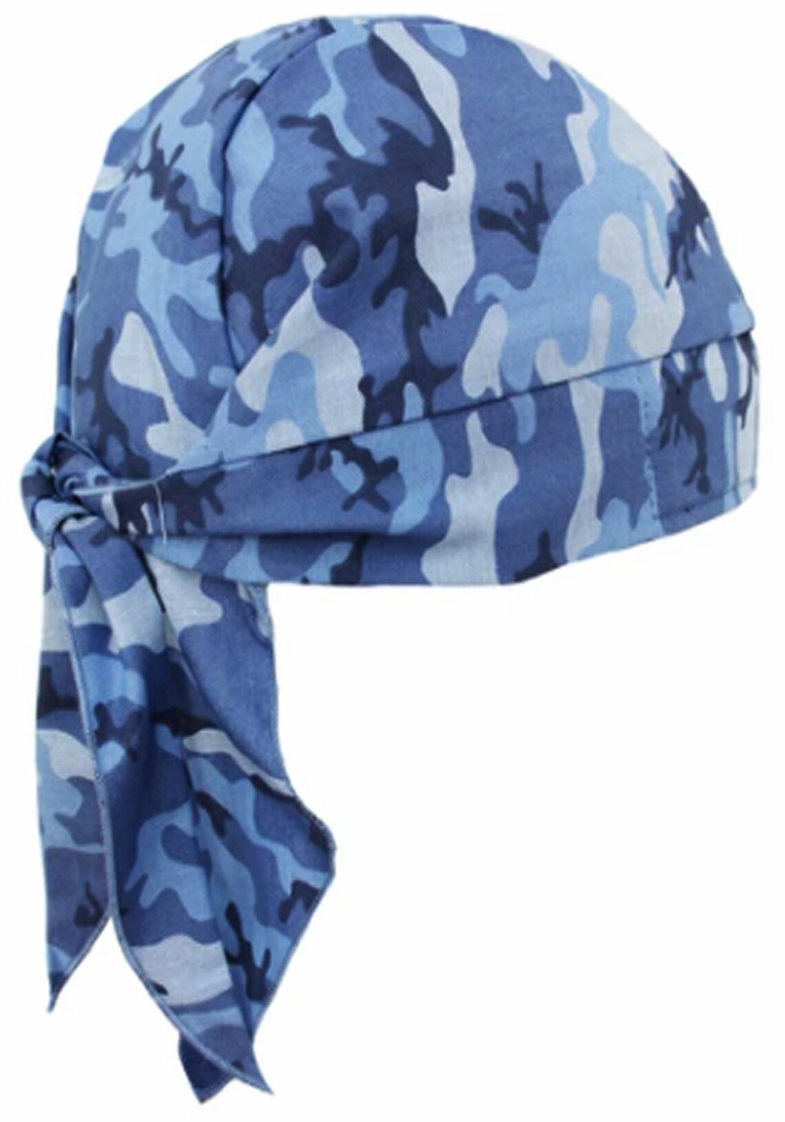 Blue Camo Bandana Skull Cap Camouflage Doo Rag w/ SWEATBAND Etsy