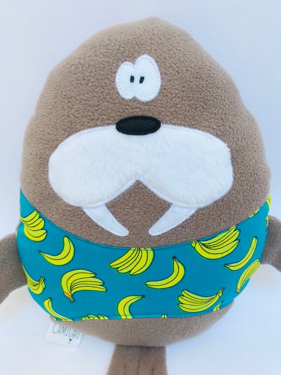Plush walrus Doudou Bruno Morse birthday gift baby gift kids room decoration