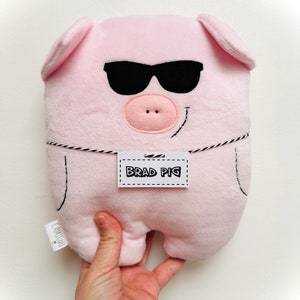 BRAD PIG pig plush / Birth gift / Child comforter image 7