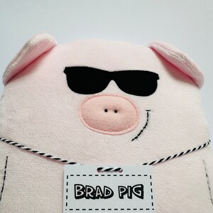 BRAD PIG pig plush / Birth gift / Child comforter image 2