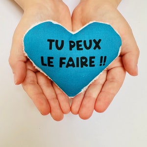 Petit coeur porte bonheur avec message damour / calin de poche / message de poche / cadeau petit prix image 7