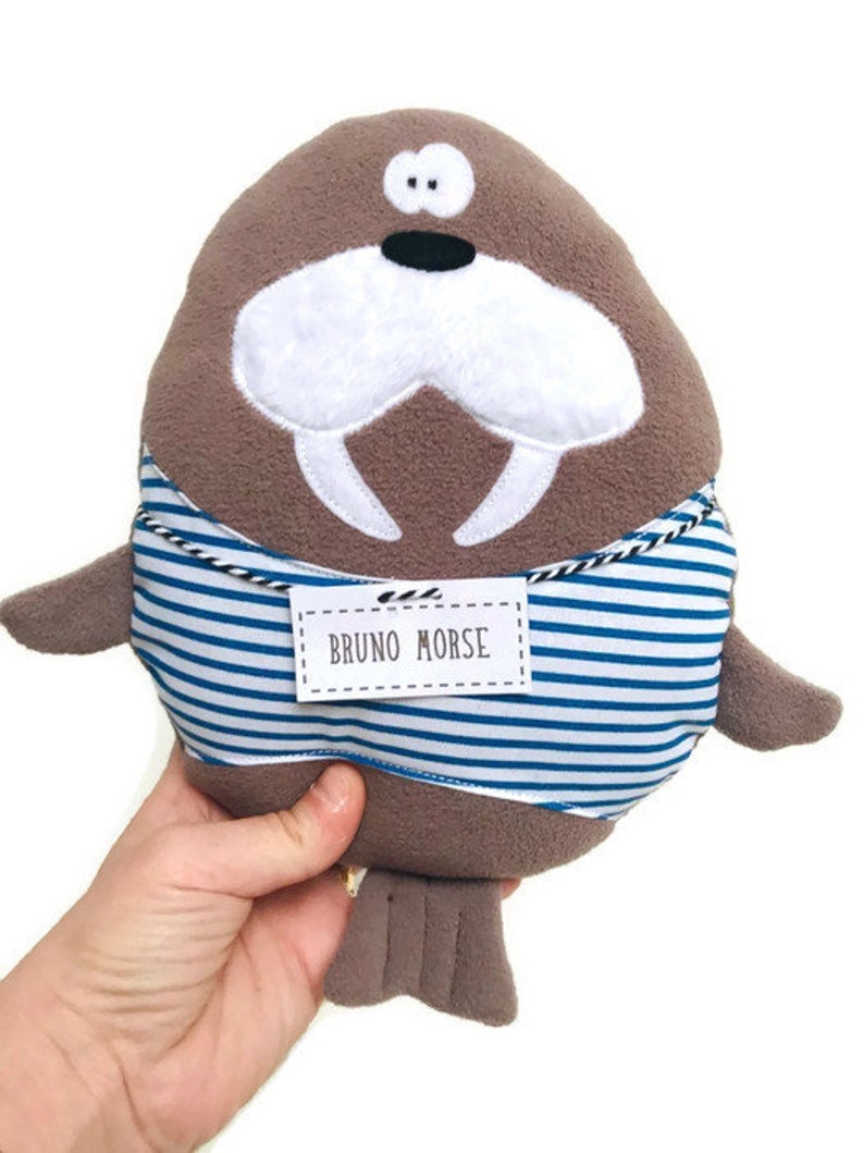 Plush walrus Doudou Bruno Morse birthday gift baby gift kids room decoration