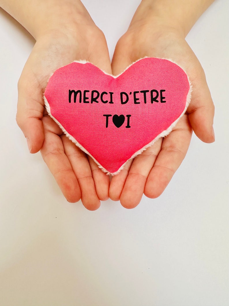 Petit coeur porte bonheur avec message damour / calin de poche / message de poche / cadeau petit prix image 4