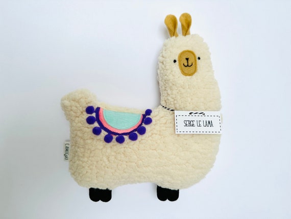 Peluche Lama Serge Alpaga en peluche douce D coration chambre