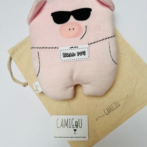 Peluche cochon BRAD PIG / Cadeau de naissance / Doudou enfant image 9