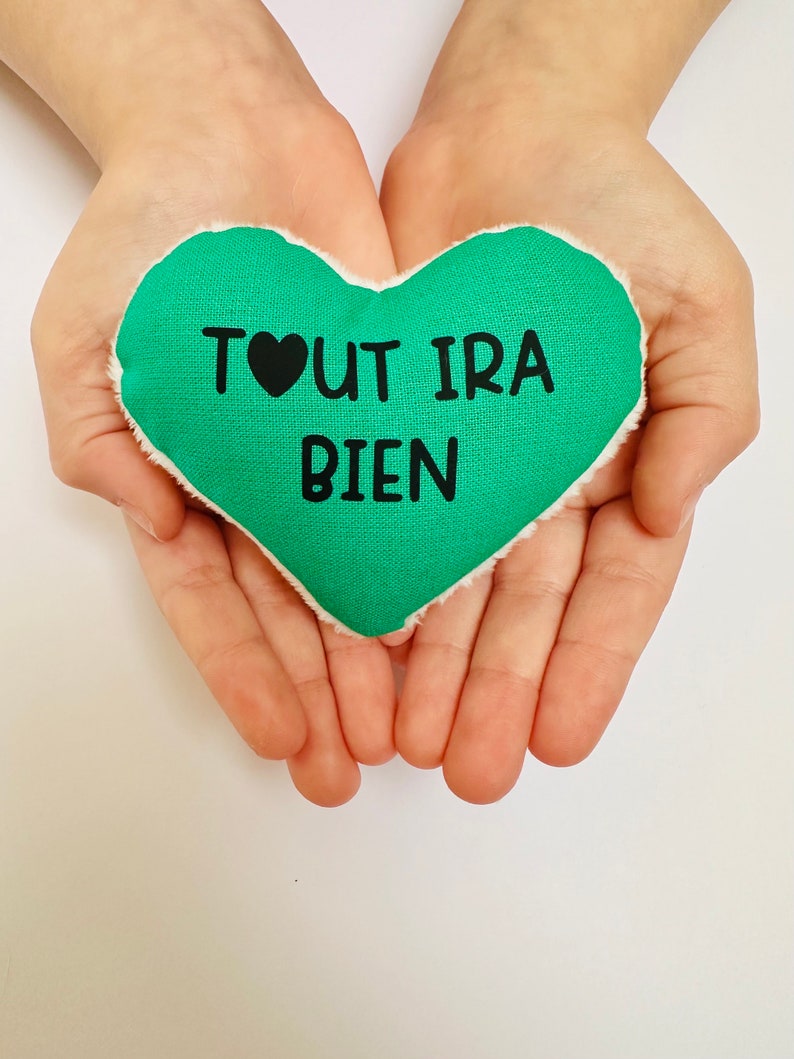 Petit coeur porte bonheur avec message damour / calin de poche / message de poche / cadeau petit prix image 6