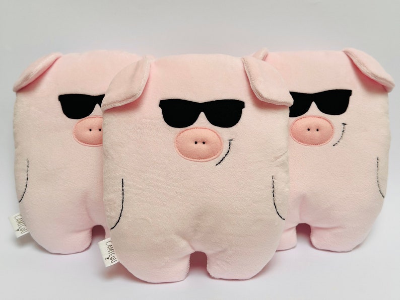 Peluche cochon BRAD PIG / Cadeau de naissance / Doudou enfant image 8