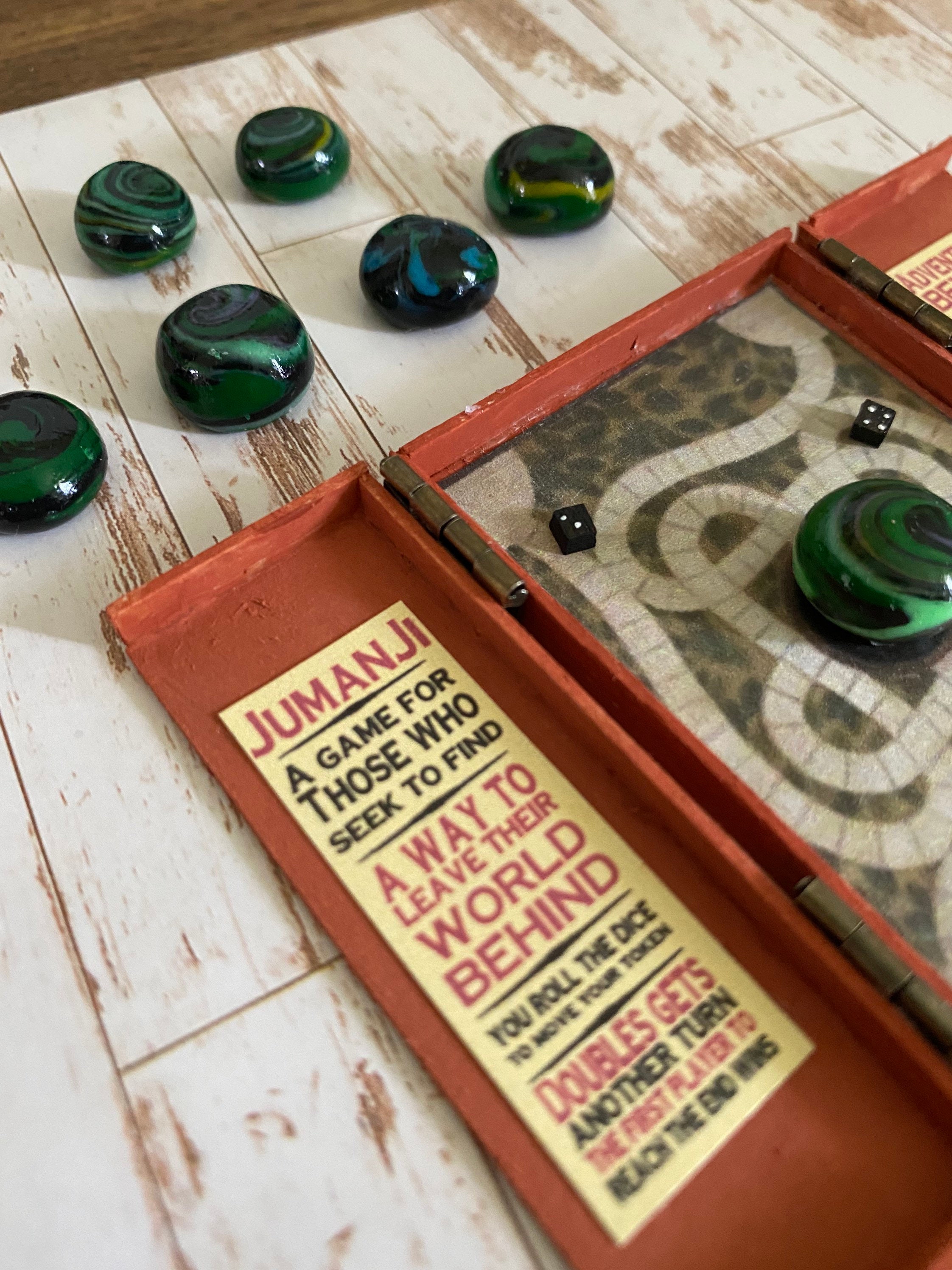 Wooden Jumanji board game Miniature Dollhouse decoration Etsy