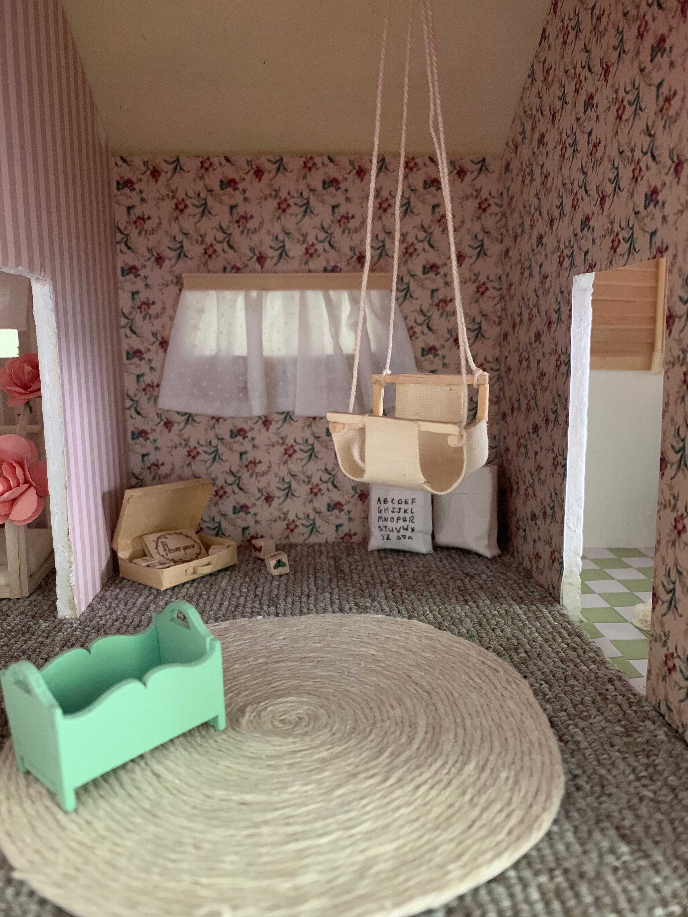 Wallpaper vintage wallpaper set dollhouse wallpaper Digital Etsy