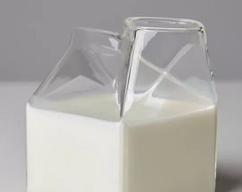 Milk Glass Carton