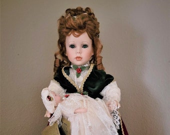 Sabrina and Baby - Christmas Doll signed by artist C.E.Lee - from Seymour Mann