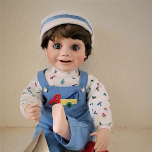 Vintage Baby Boy Doll &quot;The Little Piggy&quot; designed by Doll Artist Terri DeHetre