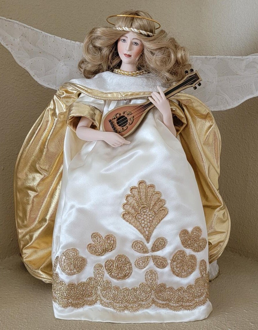 The Christmas Angel - 1987 - From Franklin Heirloom Dolls - Etsy