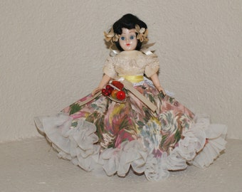 Vintage 60s Doll in Mexican Costume