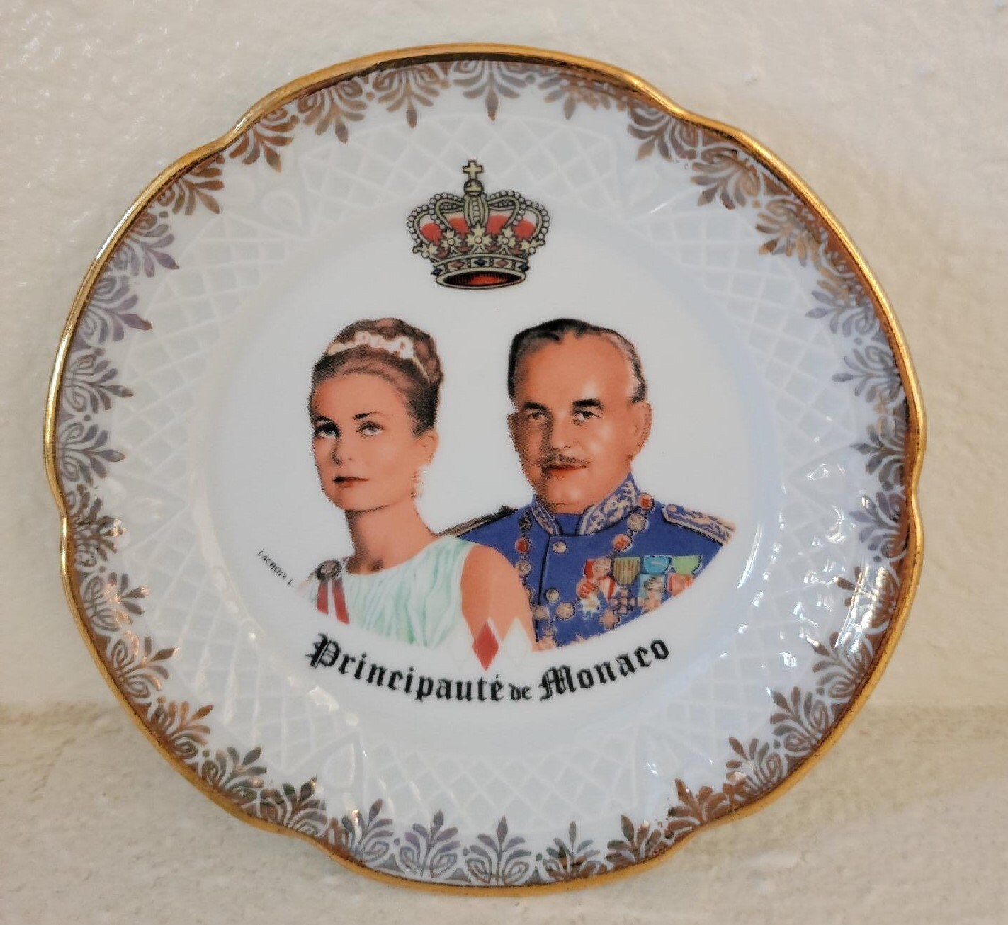 セール　アンディー・ウォーホール　 グレース・ケリー 　ガラス絵皿 セール アンディー・ウォーホール グレース・ケリー ガラス絵皿