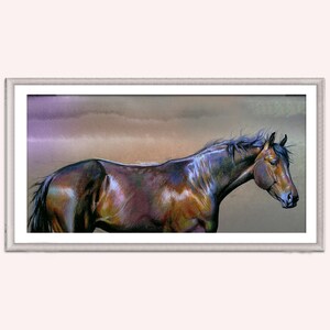 Horse Animal Art - Animal Poster Print - horse lover gift idea - art painting print