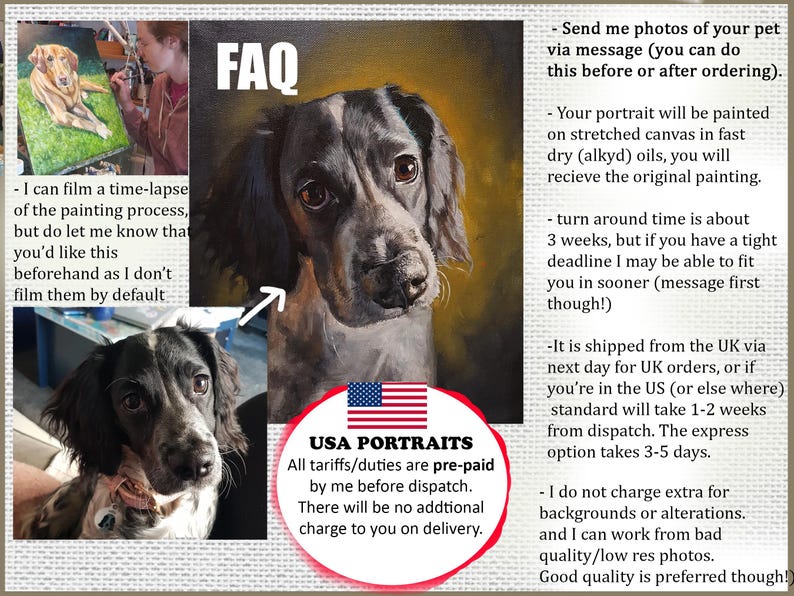 HAND PAINTED horse portrait from photo immagine 2