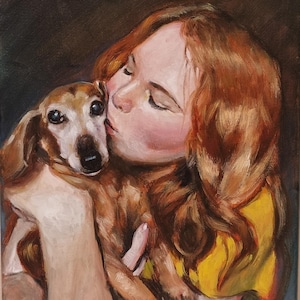 HAND PAINTED family portrait, oils on canvas, original custom art