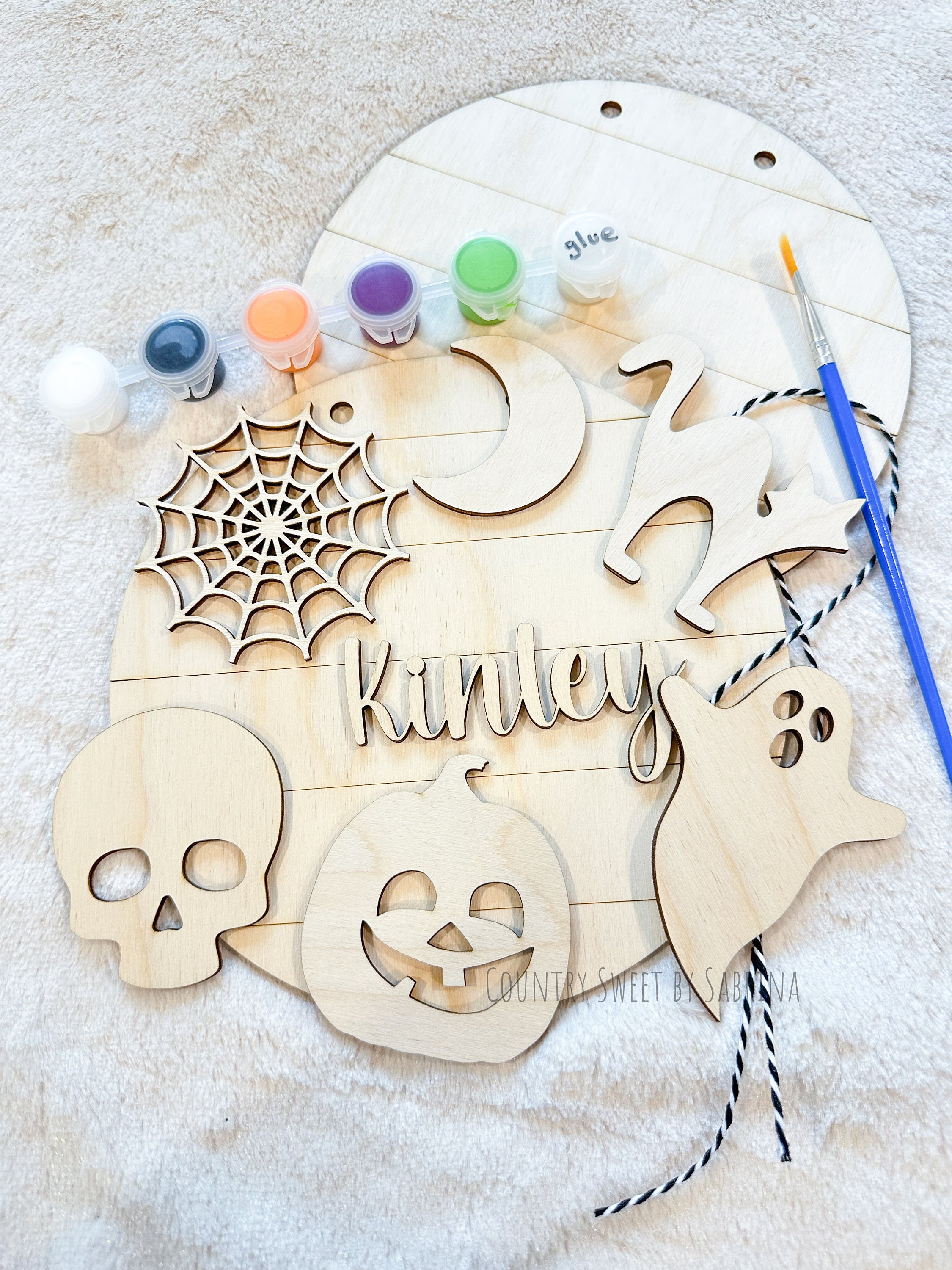 DIY Halloween Paint Kit, Fall Craft Kit, Paint Your Own, Fall Decor ...