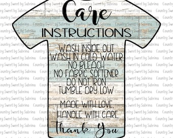 Shirt Care, Care Card, Care Instructions, Care Card Template, Care Instruction Card, Shirt Care Card, Clothing Care Labels, Washing, Tag