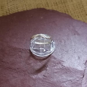 Sterling Silver XCross Ring, Dakota West?, Sz 8.75, Dainty