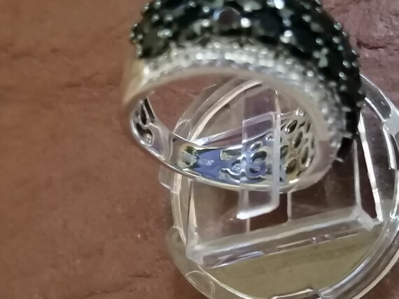 Sterling Silver Spinel with Simulated Diamond Acc… - image 6