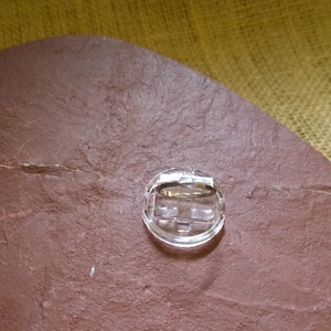 Sterling Silver, Crystal Inset Ring, Size 5.75, Excellent!