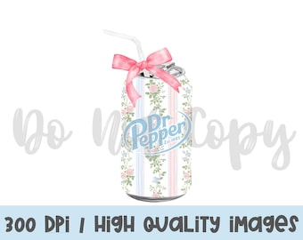 Vintage Vines DP Soda Can PNG / Coquette Soda PNG /