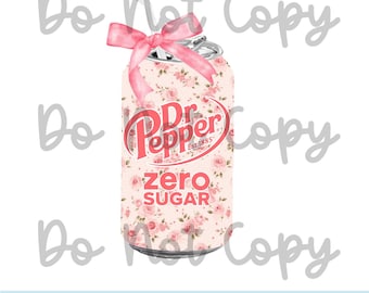 Pink Rose dp0 Soda Can PNG / Coquette Soda PNG /