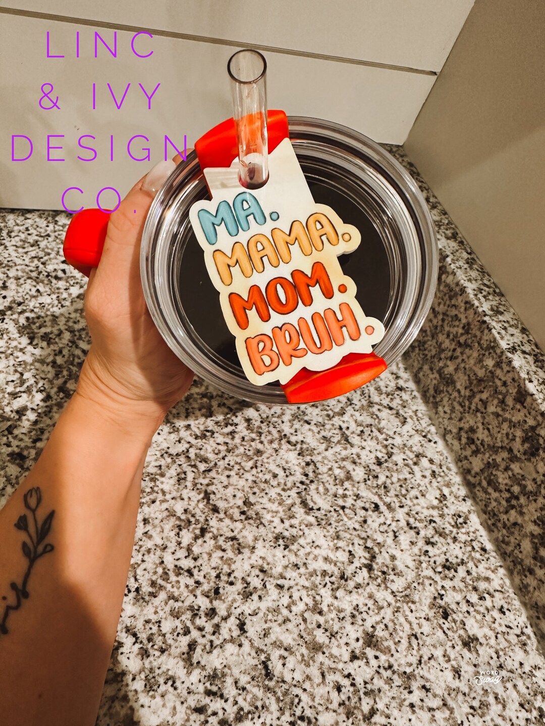 Ma. Mama. Mom. Stanley Topper Cup Topper Etsy